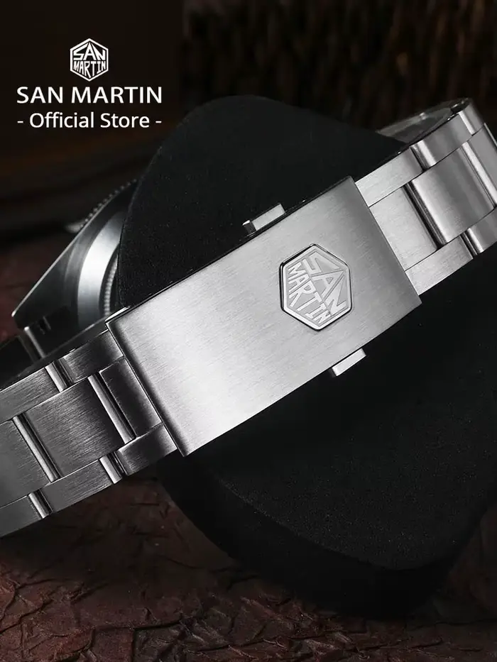 San Martin – montre de plongée rétro de luxe pour hommes, 40mm BB58, NH35, automatique, mécanique, s