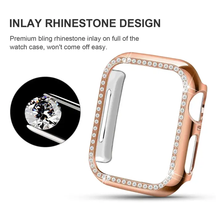 Coque et bracelet de montre en métal pour Apple watch