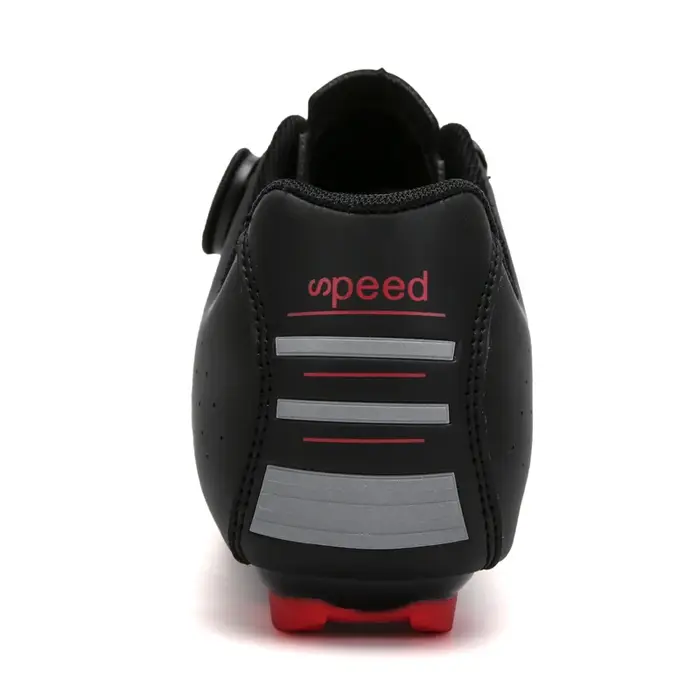 Chaussures de cyclisme professionnelles semelle extérieure en caoutchouc bouton boucle chaussures vt