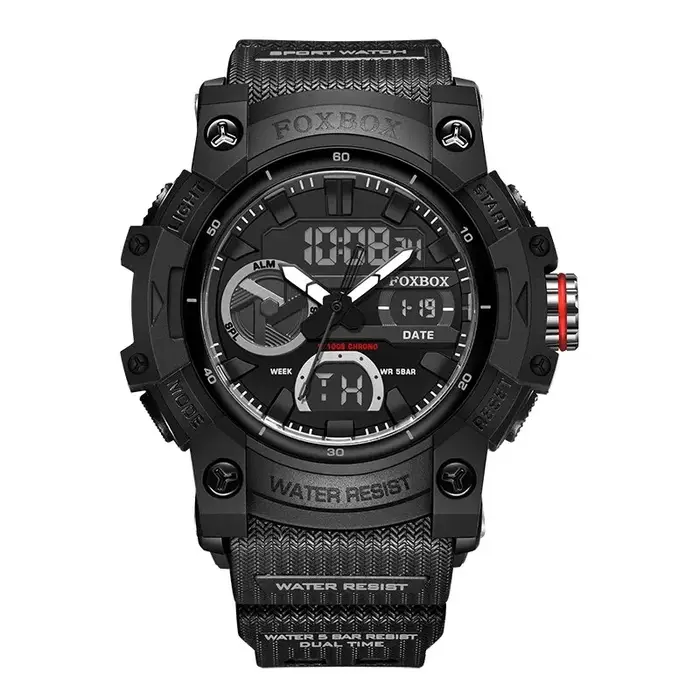 LIGE mode montres numériques pour hommes haut de gamme de luxe militaire Montre étanche hommes Sport