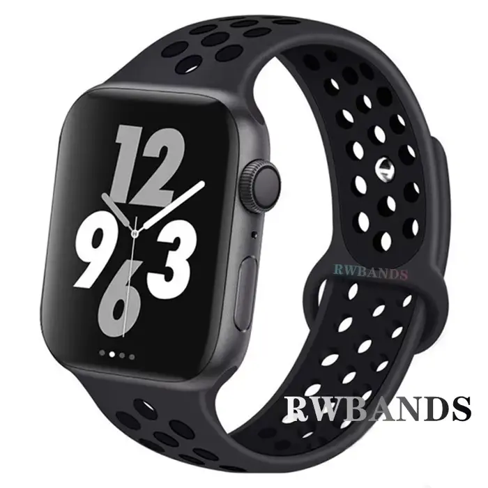 Bracelet sport respirant pour Apple Watch Band, 46mm, 44mm, 40mm, 42mm, 38mm, Rivière mm, 45mm, iWat