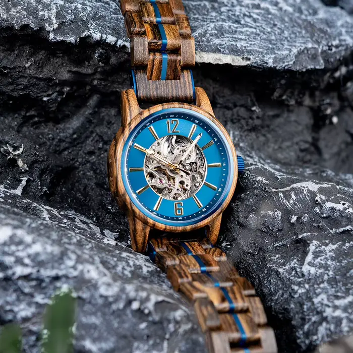 BOBO BIRD nouvelles montres mécaniques pour hommes en bois véritable luxe squelette montre automatique personnalisé homme cadeau pour noël relojes mecánicos