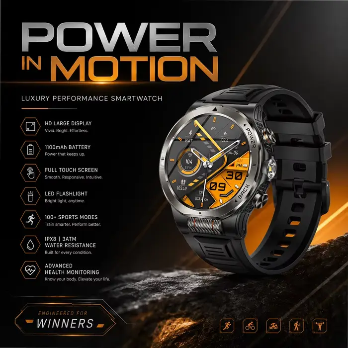 Montre connectée étanche 3ATM, moniteur de santé et d'oxygène sanguin, appels Bluetooth, contrôle de