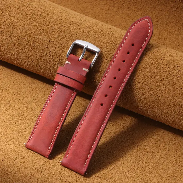Bracelet de montre en cuir vintage 14mm 16mm 18mm 20mm 22mm 24mm pour Seiko