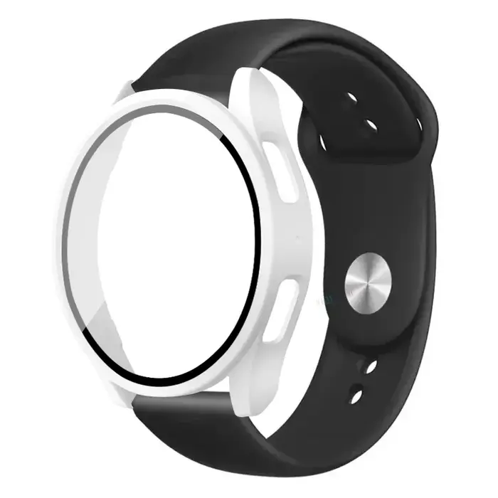 2 paquets de boîtier + bracelet pour Samsung Galaxy Watch 7-6-5-4 40mm 44mm verre trempé + protecteu