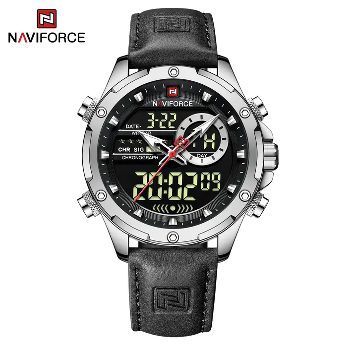 Naviforce hommes montres originales 2025 hommes mode sport étanche luxe Corium bracelet hommes montr