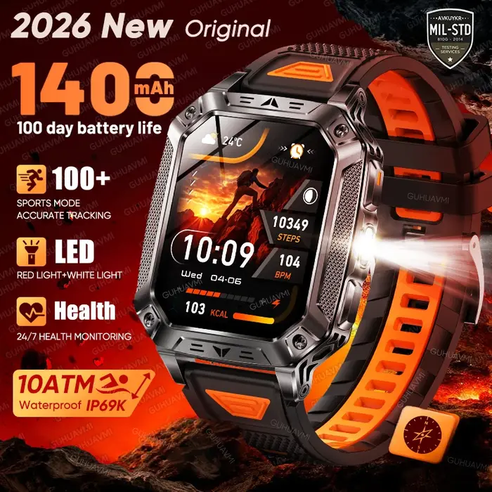 Montre connectée sportive pour homme 2026
