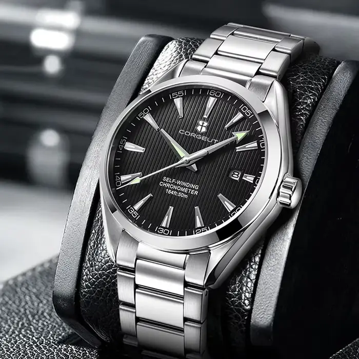 Corgeut 41mm luxe NH35 Movt homme Sport horloge automatique Relogio Masculino mécanique montre-brace