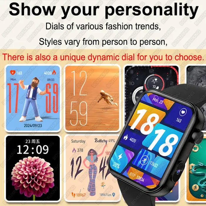 2025 nouvelle caméra montre intelligente hommes femmes Photos enregistrement vidéo moniteur de santé étanche sport