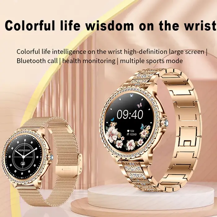 Montre intelligente à écran AMOLED pour femme