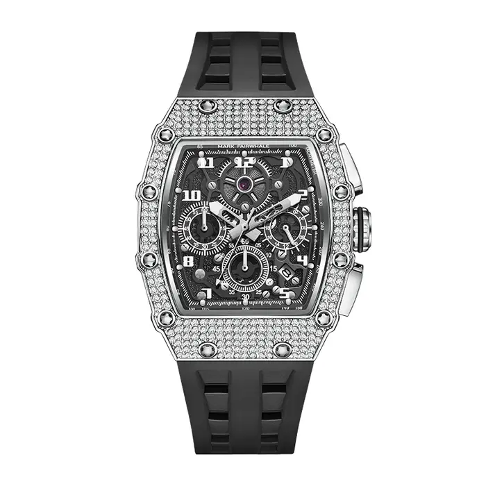 Montre de luxe pour homme MARK FAIRWHALE FW-5069, mouvement à quartz, boîtier en acier inoxydable, b