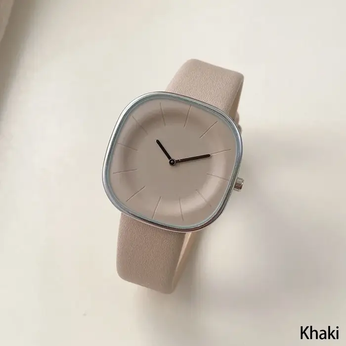 Montre en cuir de style sport pour femmes et filles, montres-bracelets à quartz, mode féminine, marq