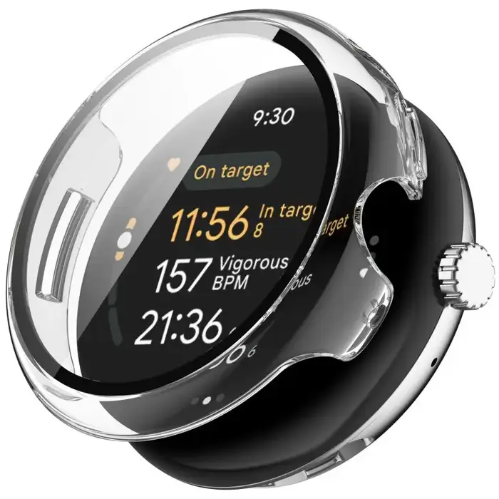 Pour Google Pixel Watch3 41/45MM PC coque Film couverture étui de protection intégré multicolore montre intelligente