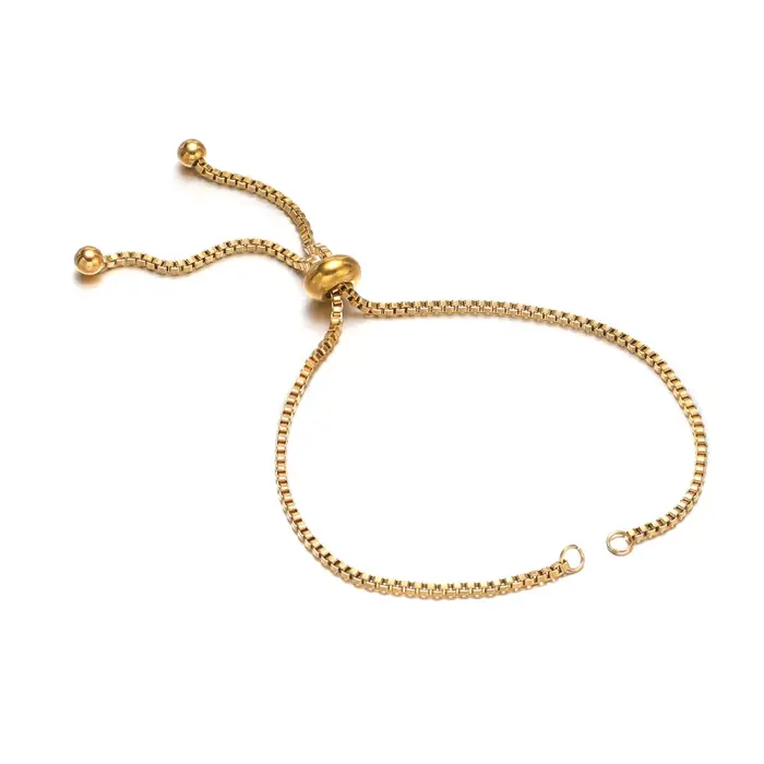 Lot de 3 connecteurs de bracelet en acier inoxydable
