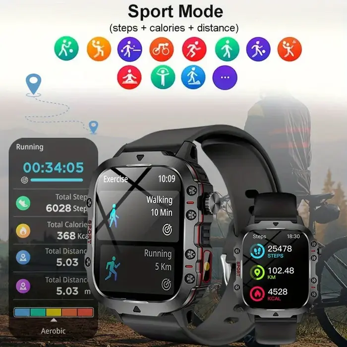 Montre connectée, écran tactile de 1