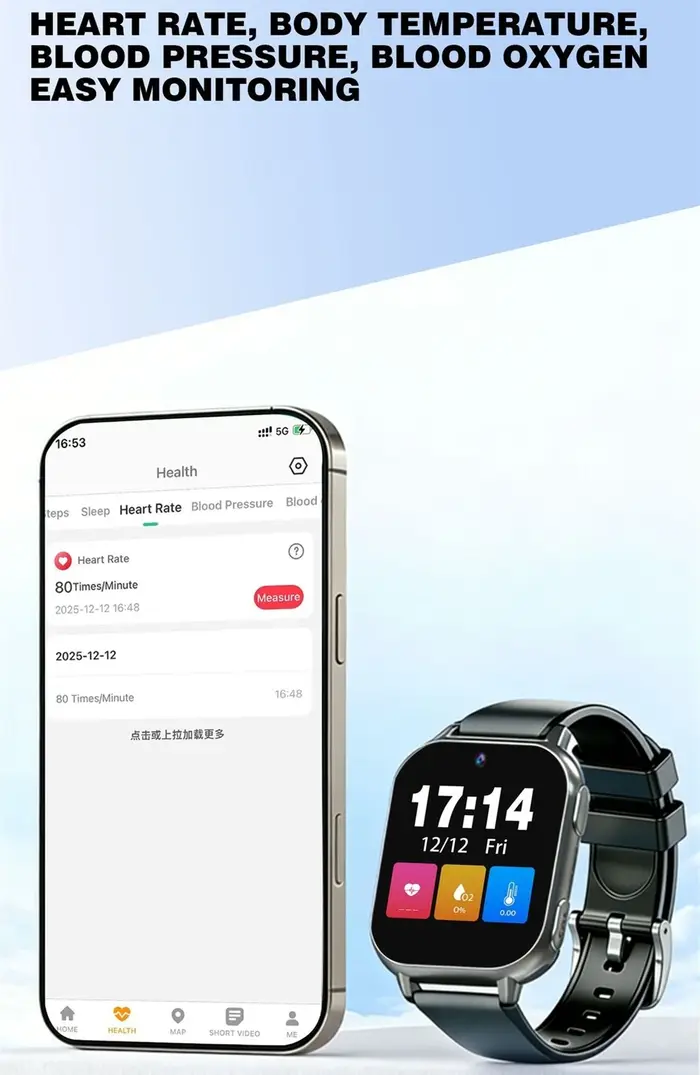 Montre GPS de détection de chute pour personnes âgées