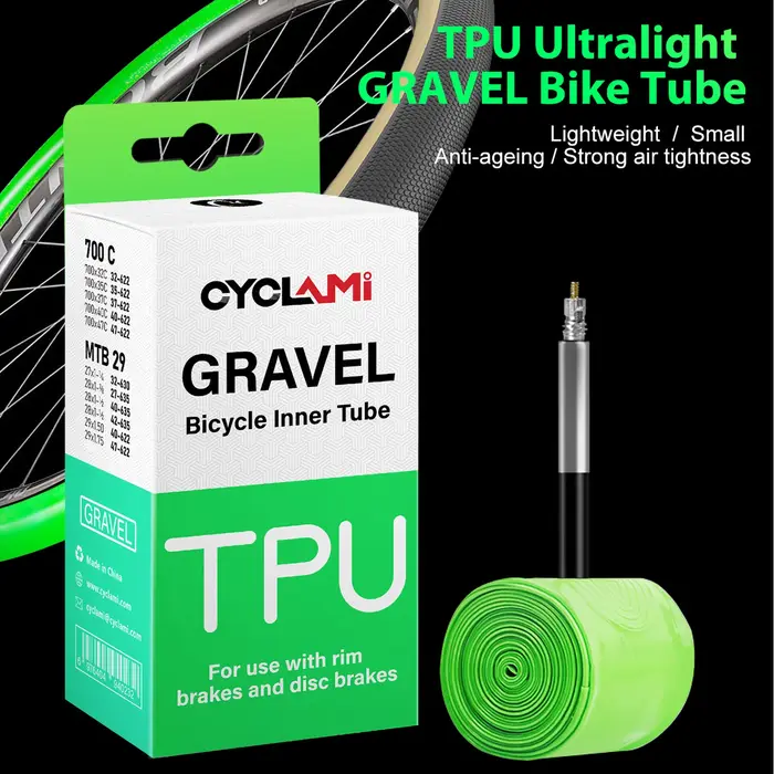 CYCLAMI ultraléger route vtt 29 vélo TPU chambre à air pneu français Valve FV 45mm pour gravier 700C 32C 35C 37C 40C 47C Super léger
