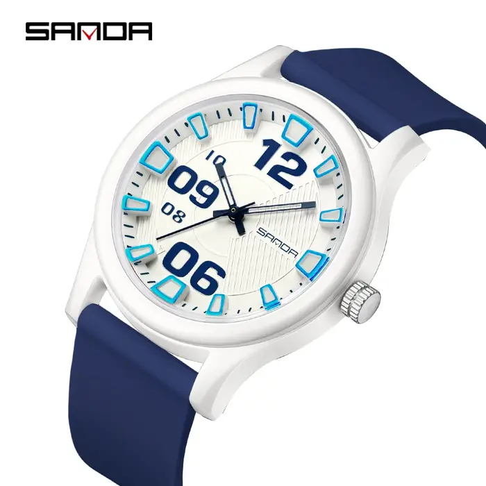 SANDA 3252 Montre à quartz étudiante mode et simple