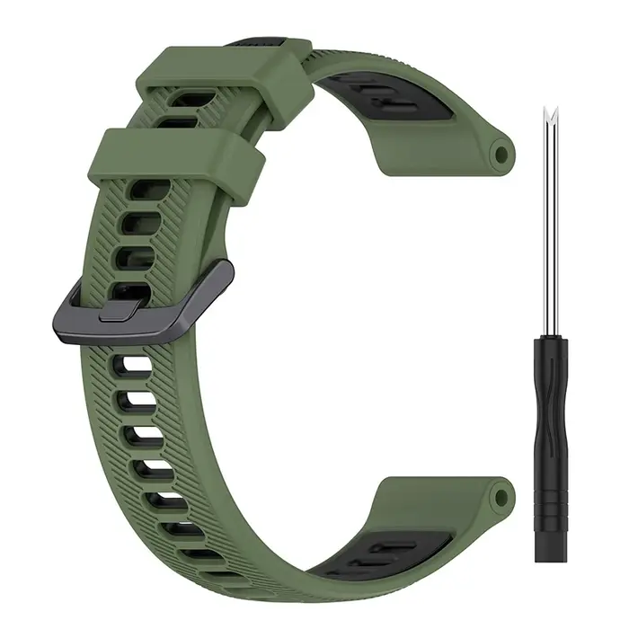 Bracelet de montre en Silicone pour course à pied, bracelet de sport étanche pour Garmin Forerunner 965 955 745