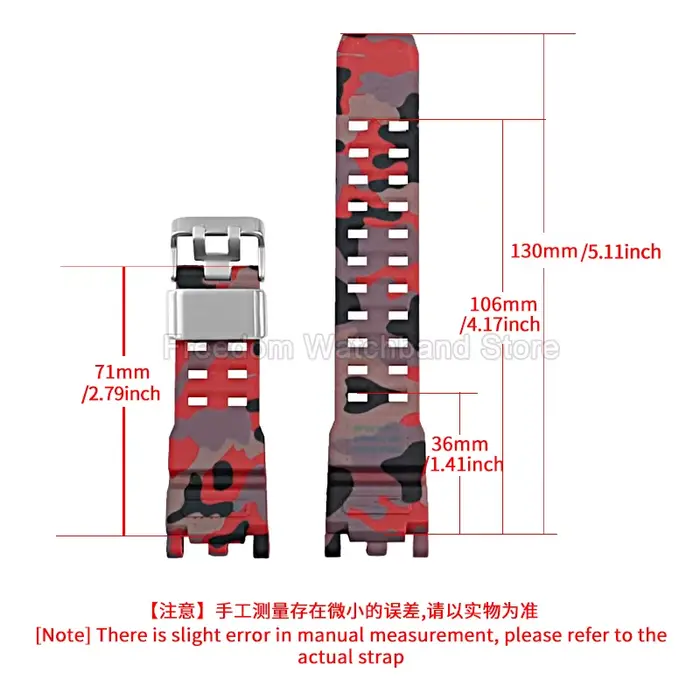 Pour Casio G-SHOCK Mudmaster II GWG - 2000 GWG - 2040 bracelet de montre en résine de qualité supérieure en kaki rouge noir taille spéciale conception antidérapante
