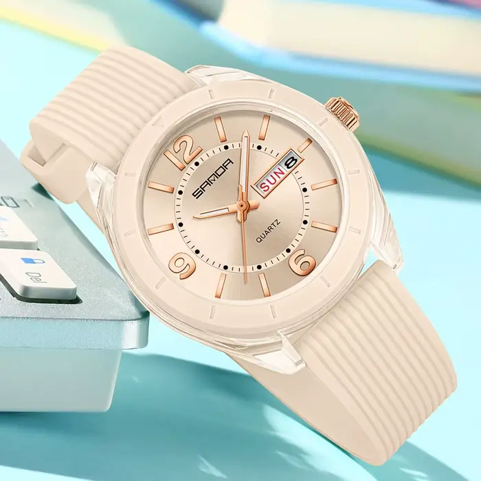 SANDA montre à Quartz pour femmes étanche Auto Date semaine élégant luxe dames montre-bracelet