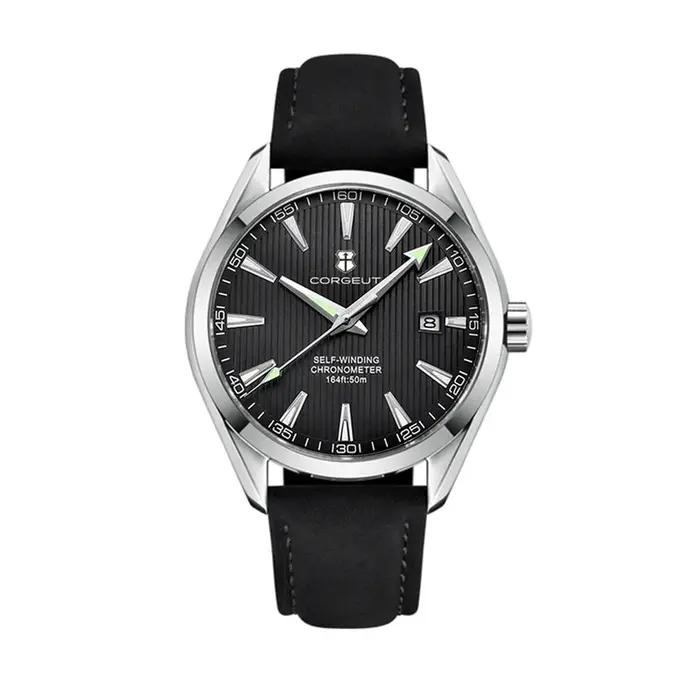 Corgeut 41mm luxe NH35 Movt homme Sport horloge automatique Relogio Masculino mécanique montre-bracelet saphir acier