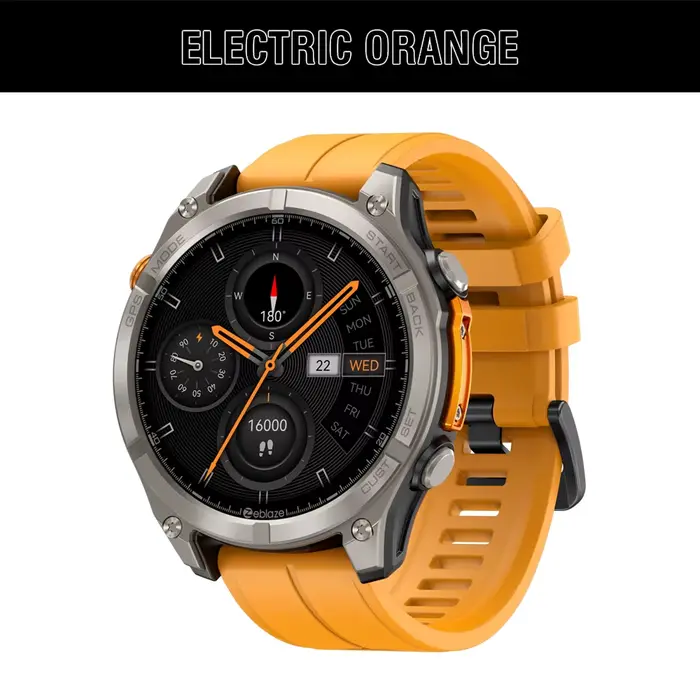 Nouveau Zeblaze Stratos 4 GPS montre intelligente 1.43 AMOLED affichage boussole intégrée altimètre 