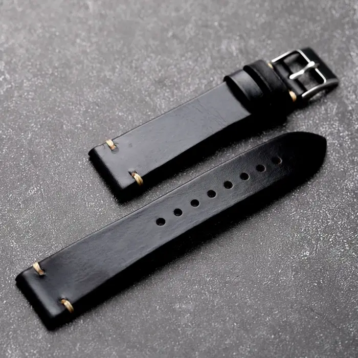 Horween-Bracelet de montre en cuir Dnomexcel fait à la main pour homme