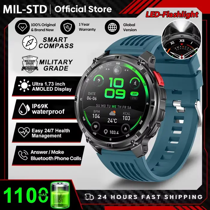 Nouveau T-Rex3 Ultra 1100mAh batterie montre intelligente GPS piste boussole IP69K étanche sport tra