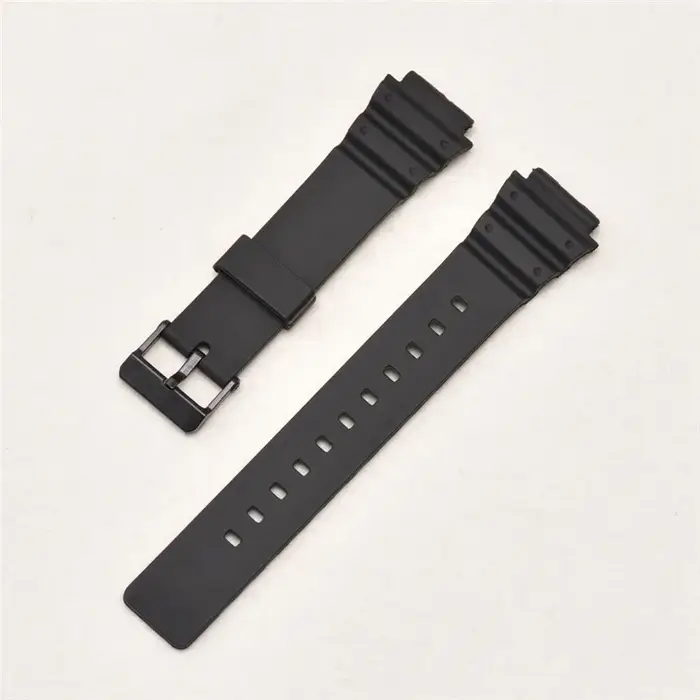 Bracelet en résine pour Casio MRW-200H 18MM bracelet de montre hommes sport étanche noir blanc rempl