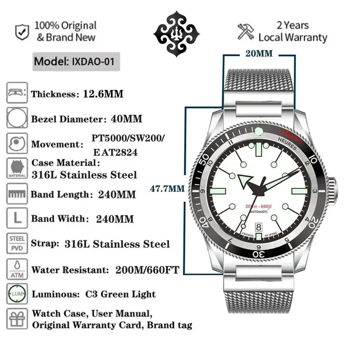 Montre IX&DAO 5303 GMT 2025 Nouvelle