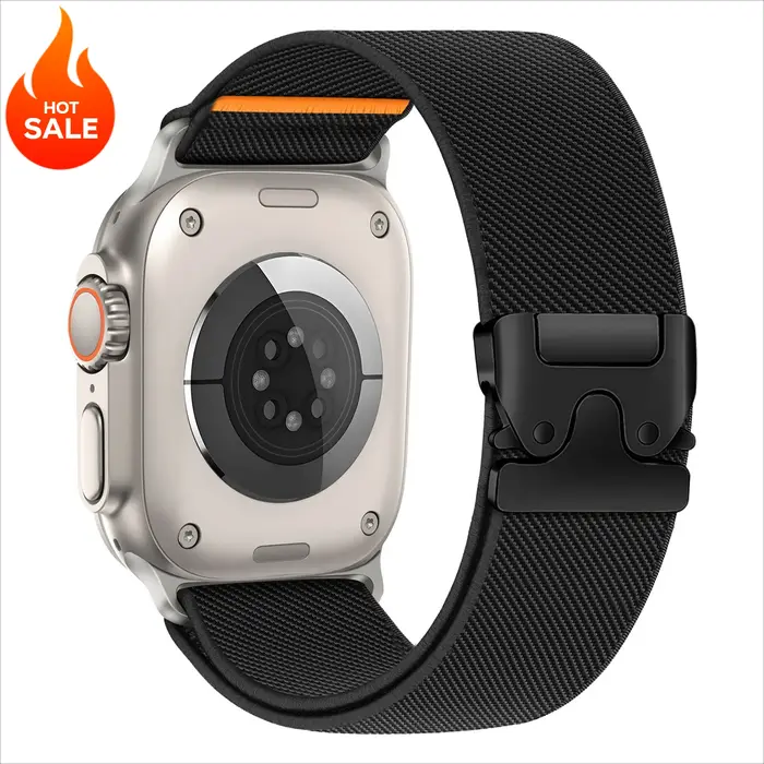 Sangle en nylon de parachute pour bracelet Apple Watch 46 mm Ultra 3 2 49 mm 44 mm 42 mm 40 mm 45 mm