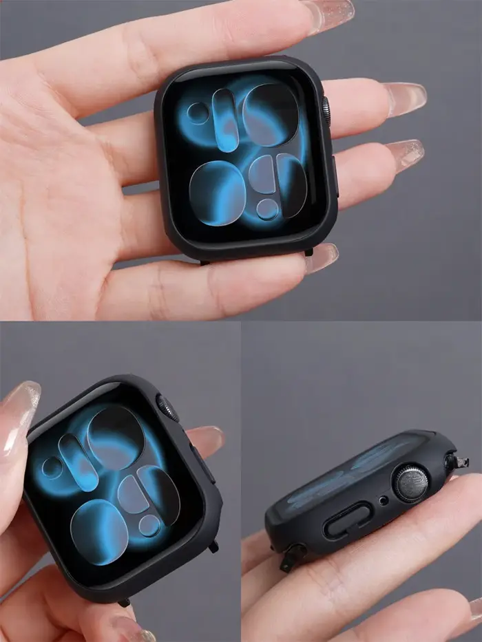 Verre trempé + étui pour Apple Watch 38-40mm 41mm 42mm 44mm 45mm 46mm