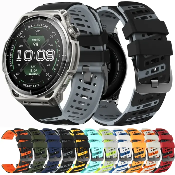 Bracelet de remplacement pour Amazfit Balance 3 2 Ultra/Cheetah 2 Ultra 48mm/Bip 6 5 Max/GTR 47mm 4/2/3 Pro