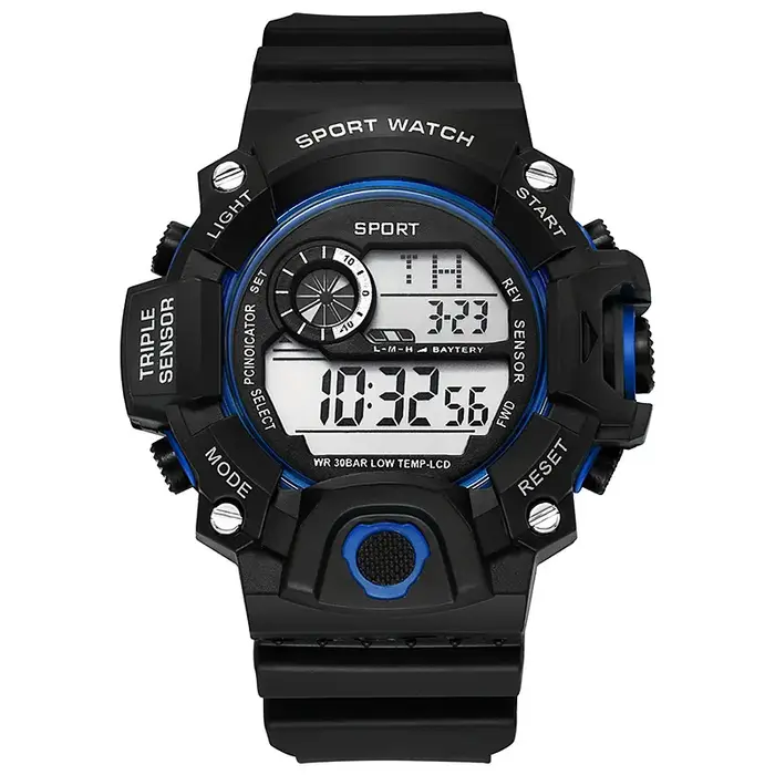 YIKAZE Y73 montre pour hommes numérique sport montre-Bracelet électronique grand cadran multifonctio