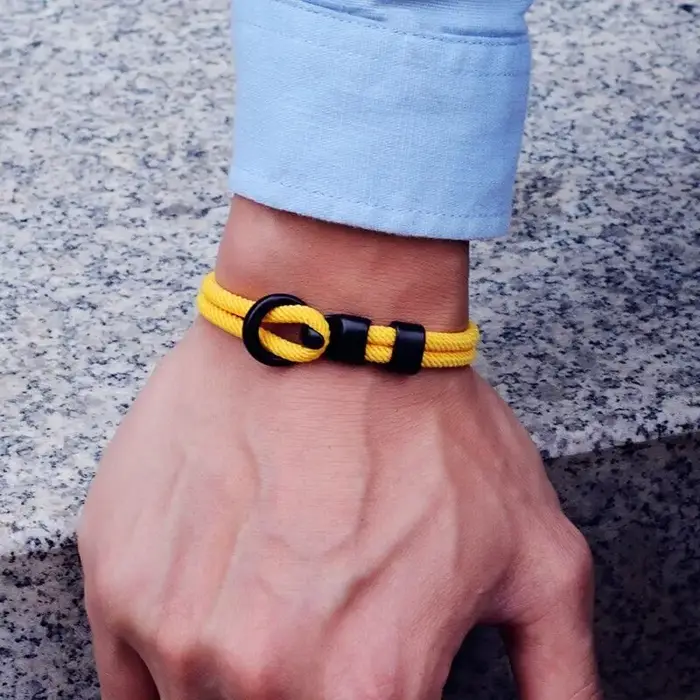 Bracelet en corde de qualité A pour hommes