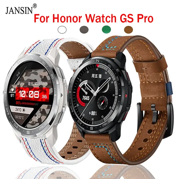 Bracelet en cuir pour montre Honor Watch GS Pro