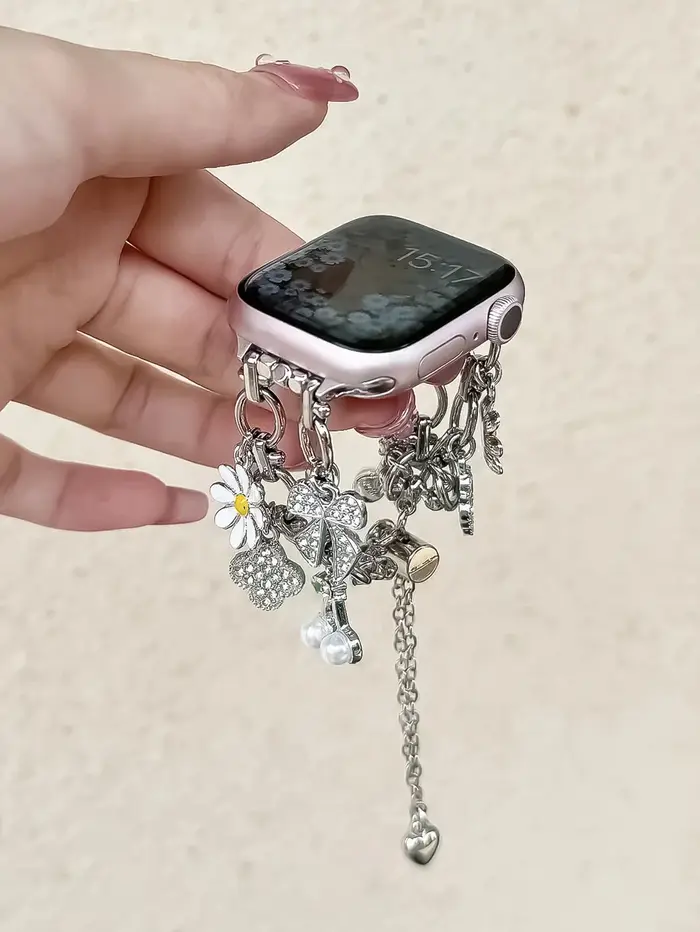 Bracelet élégant en acier inoxydable réglable pour Apple Watch Series 11/8/7/6/10/9 40mm 41mm 38mm 42mm 44mm 45mm 46mm
