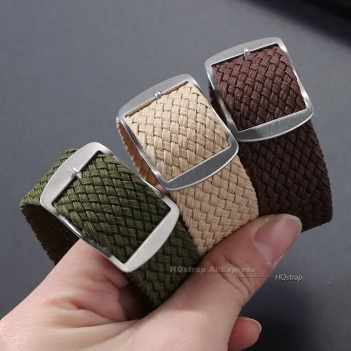 Bracelet de montre en toile tissée en Nylon 14mm 16mm 18mm 20mm 22mm pour Perlon pour Omega