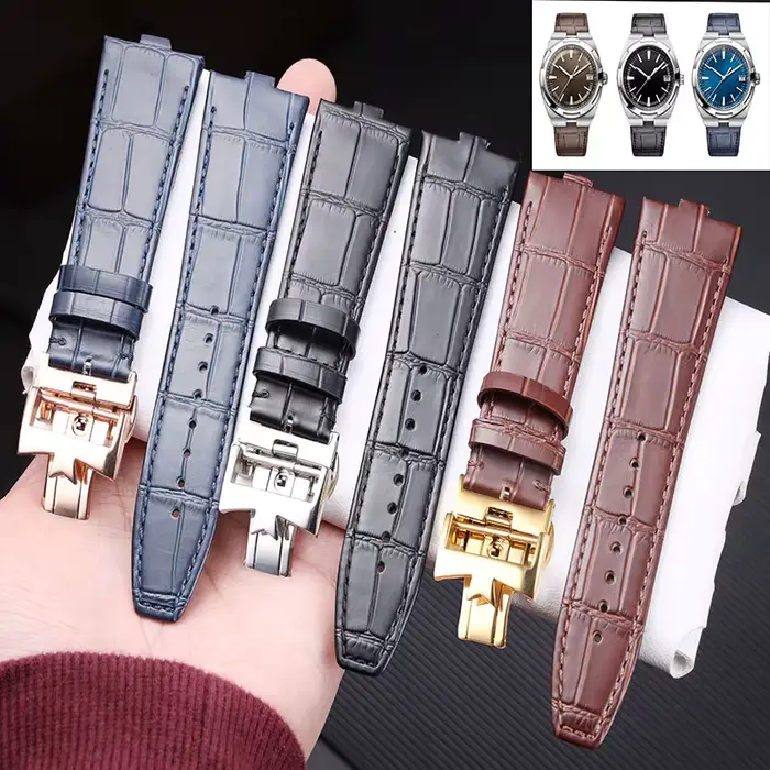 Bracelet de montre en cuir de vache