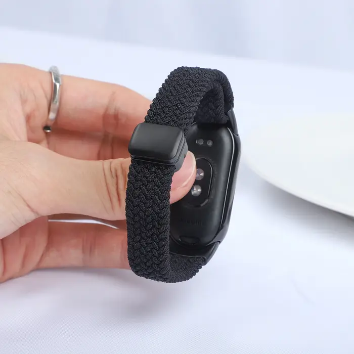 Bracelet tressé magnétique pour Xiaomi Mi Band 10, accessoires, ceinture en nylon respirant, pulseir