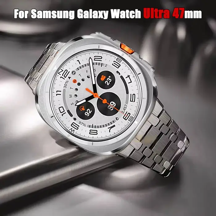 Bracelet en métal luxueux pour Samsung Galaxy Watch Ultra 2025