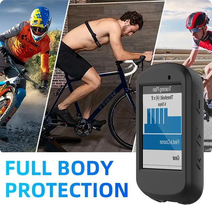 Verre trempé + étui en silicone pour Garmin Edge 530 830 840 540 1040 130 GPS