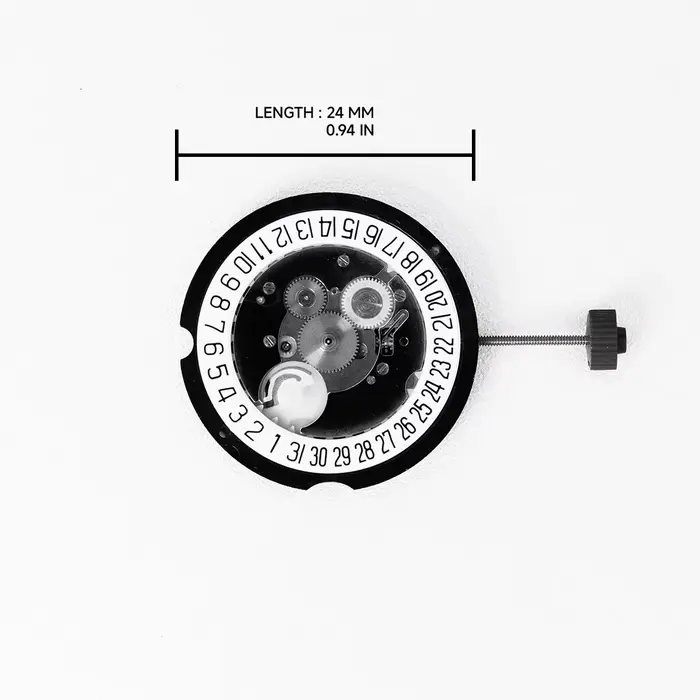 Mouvement de montre RONDA 515 suisse à quartz 3 aiguilles avec date