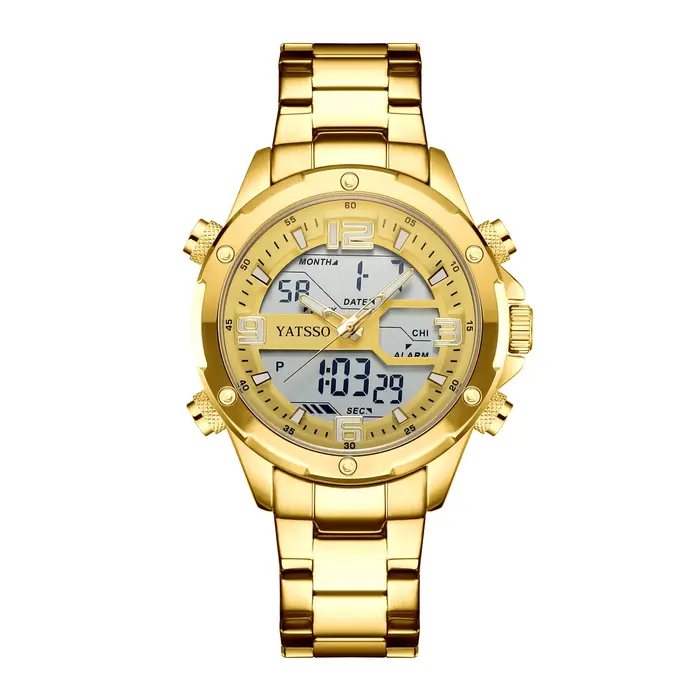 Montre Hybride pour Homme | Montre étanche 5ATM avec bracelet en acier
