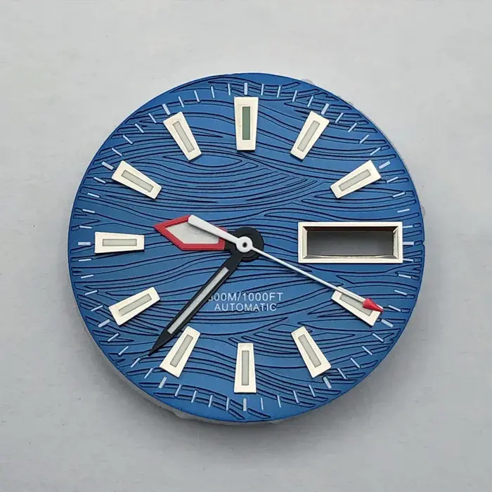 LARIMOKER-Cadran Shoous Noir, Bleu, Gris, Vert, Aiguille de Montre pour Mouvement NH36A, Accessoires de Montres de Loisirs, 29mm