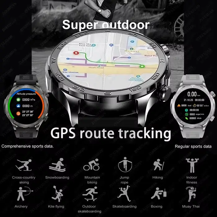 Nouvelle montre connectée GPS pour hommes