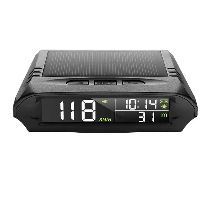 Compteur de vitesse GPS automatique avec charge solaire