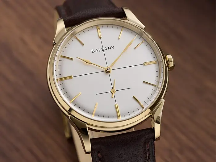 Baltany – montre automatique pour hommes, montre-bracelet mécanique à remontage manuel, 38.5mm, miroir saphir, étanche, petit cadran secondaire