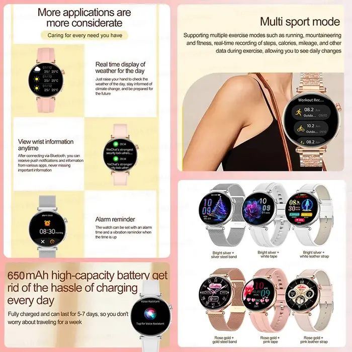 Montres connectées ECG pour femmes